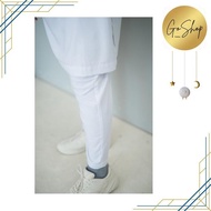 Setelan Gamis Putih Pria / Setelan Baju dan Celana Koko Warna Putih