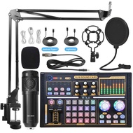 BM800 Microphone Sound Card Live Sound Card Full Set Mobile Phone Computer Microphone Live Dedicated