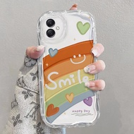 Casing Samsung A05 phone softcase High sense Wavy fashion Transparent phone case cover