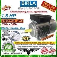 100% Coppers 1.5HP BIRLA Motor ALUMINIUM Body HEAVYDUTY BELTING MOTOR