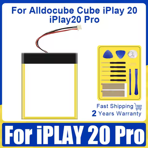 XDOU New Battery for Alldocube Cube iPlay 20 , iPlay20 Pro Replacement Accumulator 5 Wires Plug + Ac