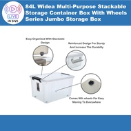 84L Multi-Purpose Widea Stackable Storage Container Box With WheelsSeries Jumbo Storage Box X-6324