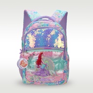 Australian Original Smiggle Primary School Bag Girls Childrens Backpack Sequined Ariel Mermaid Carto