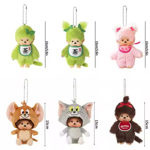 Monchhichi Keychains Hanging Kering Pendants Kawaii Monchhichi Keychain Bag Charm Pendant Party Favo