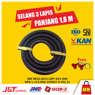 Selang Kompor Gas LPG 3 lapis Ïnchristo" original SNI panjang 18 Meter