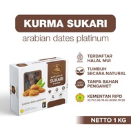 Kurma Sukari 1Kg - Sukkari Al Qosim Kualitas Premium - Korma Sukkari