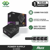 RUIX GX Series PC Power Supply – GX-550/650/750/850, PSU Bronze Full Modular Guaranteed