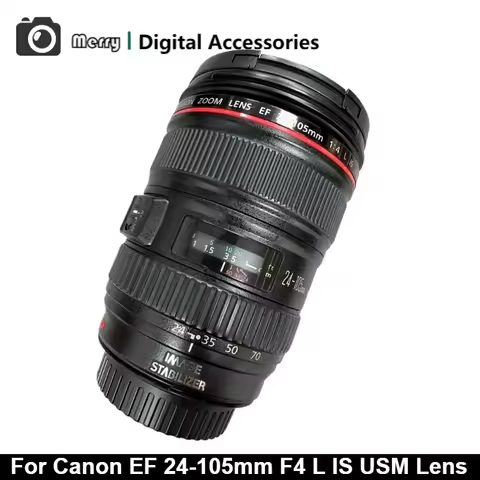 95% New Genuine EF 24-105mm F/4 L IS USM Lens Full Frame Red Circle Stabilized Zoom Lens for Canon E