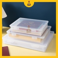 Transparent Document Book Paper Organizer Box Multipurpose Desk Organizer File Storage Box Plastic F