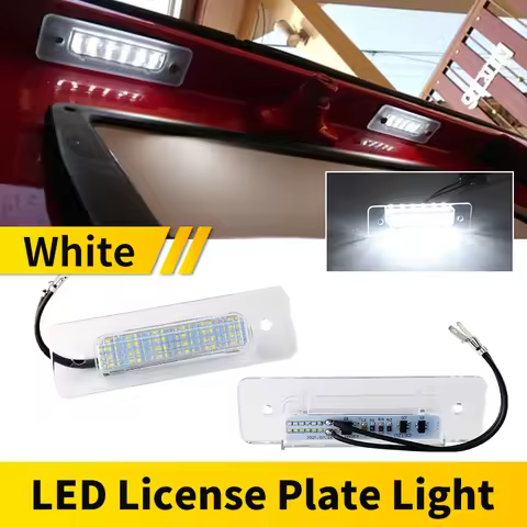 2PCS LED License Number Plate Light For BMW 3/5/6/7 Series E30 1982-1993 E28 1981-1987 E24 1977-1989