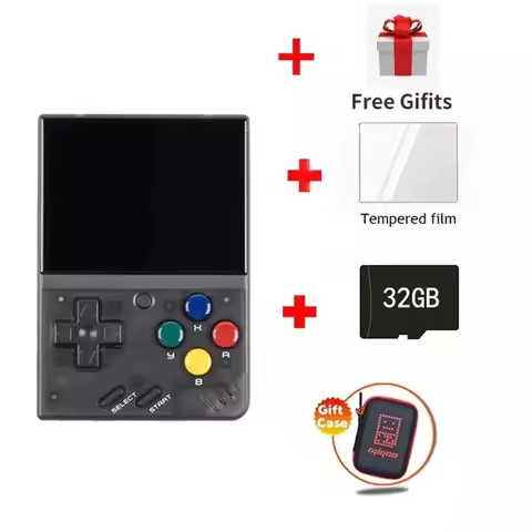 Miyoo Mini Plus 3.5Inch IPS Full Fit Screen Retro Handheld Game Player Wi-Fi 128G 12000Games Install