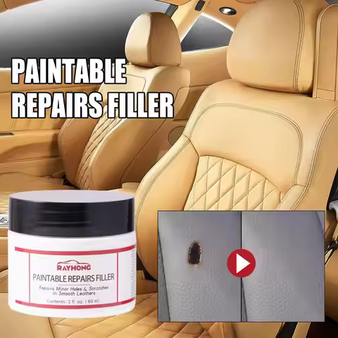 Leather Filling Paste Paintable Repairs Filler Cracks Or Scratches Repair For Leather Car Seats Furn