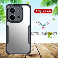 Acrylic Casing For Redmi 15C 14C Redmi15C 4G Clear Phone Case Shockproof Cases Lens Protection Bumpe