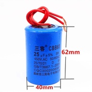 CBB60 Capacitor 10UF 12UF 15UF 16UF 20UF 25UF 450V Motor Bơm Nước Máy Giặt Phụ Kiện Điện Tử Không Có