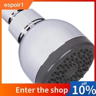 ESPOIR Showerhead, White ABS Material Shower Head, Wall-mounted 3 Inch High Shower Sprayer Homes with Low Water Pressure