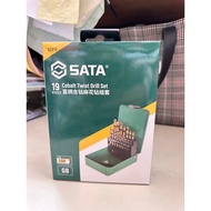 SATA 52819 HSS COBALT DRILL BIT SETS 19PCS 52919 HSS TWIST DRILL SET