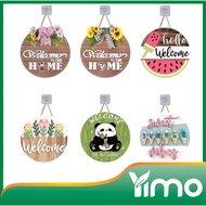 WOODEN WALL FRAME DISPLAY WELCOME HOME CIRCLE WOODEN WALL FRAME