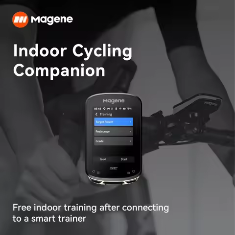 Magene C506SE Wireless GPS Bike Computer - 2.4" Color Screen, Route Navigation, Bluetooth & WiFi, Fa