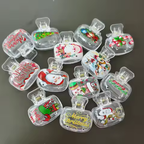 6PCS/3PCS - Christmas Element Toothbrush Protective Cap - Travel Toothbrush Storage Clip Convenient 