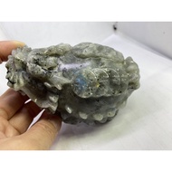 D1983 Natural Ore/Labradorite Also Known As Foguang Stone Money Dragon Turtle Weight: 548g Size: Len