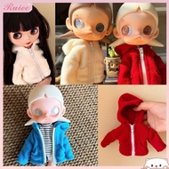 ZSIGA Christmas Fleece Doll Jacket Outfit | Fits 1/6 BJD Doll, Gazi Sister, OB11, Azone Doll Clothes