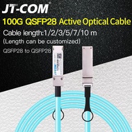 100กรัม QSFP28เพื่อ QSFP28 AOC ไฟเบอร์เคเบิ้ล1เมตร2เมตร3เมตร5เมตร7เมตร10เมตร MPO SFP โมดูล OM3 OM4ที