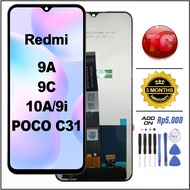 LCD Redmi 9A - 9C - Xiaomi 10A - 9i - POCO C31 Original Fullset For Glass TouchScreen Digitizer