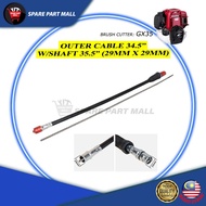 BRUSH CUTTER (GX35): OUTER CABLE 34.5" W/SHAFT 35.5" (29MM X 29MM)/ SPARE PART 4STROKE HONDA MESIN RUMPUT