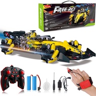 Gesture Sensing Remote Control Car, F1 RC Stunt Car 1:14 Scale 4WD 2.4GHz 360° Rotating RC Cars Toy 