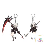 Arlecchino Impact Genshin Game Keychain