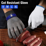 Universal Wire Metal Mesh Cutting Glove Stainless Steel Cutproof Gloves For Butcher Meat Cutting