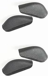 Locitude Rubber Nose Pads Pieces for Oakley Crosslink OX8027 OX8029 OX8031 OX8037 Eye Glass Eyeglasses Frames (Black Euro Size - 2 Pairs)