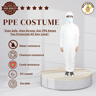 ✨PPE COSTUME✨ ✅ 🦠 protects from viruses or any infection entering body!!✨✨💢ชุด ppe ป้องกันโควิดหนา 75 กรัม เคลือบPU