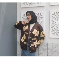 PORTAS - BOKOS BEAR CARDIE OUTHER CARDIGAN OVERDIZE WANITA