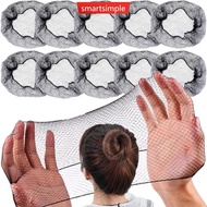SMARTSIMPLE 10pcs Invisible Bun Net Simple Style Mesh Net Breathable Wig Net Hair Styling Tool Women