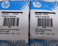 HP 63 黑色+彩色原廠裸裝墨水匣 HP2130 3830 1110 3630 4650 HP63