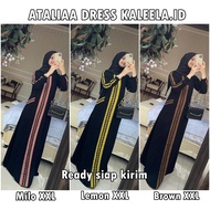 ATALIAA DRESS KALEELA.ID Brown XXL, Lemon XXL, Milo XXL