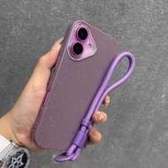 Glitter Phone Case With Lanyard For Samsung Galaxy S25 S24 S23 S22 S21 Plus Ultra FE + A15 M15 F15 A