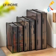 LIAOYING Certificate Storage Box, A4 Dustproof A4 File Box,  Multifunctional Transparent Plastic Dat