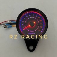 UNIVERSAL MOTORCYCLE 12V TACHOMETER METER LED BACKLIGHT 13K RPM 5WAYER SHIFT MODIFY SPEEDO MOTOR