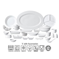 CLAYTAN VC Hotelware Lead Safe Ceramic Tableware Accessories V100 - Pearl White