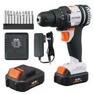 Iris Ohyama 10.8V Cordless Electric Screwdriver with Battery and Charger - Lightweight & Speed Adjus