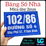 House Number Plate, House Number Plate, Mica Material