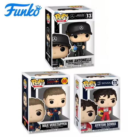 Funko Pop Racing: Racing Season 4 - Verstappen with Helmet, Kimi Antonelli, Mclaren - Ayrton Senna -