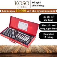 Bộ dụng cụ sửa chữa ô tô xe máy 29 chi tiết EURO KINGTOOL Cao Cấp Made in Germany