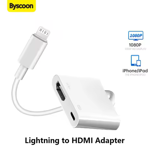 Lightning to HDMI Digital AV Adapter 1080P HD Video Sync Screen Connector Cable with Charging Port F