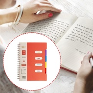 SA Thick Paper Coil Bound Notebook B5 Size With Dividers For Office School Organization 25K Pages Pe