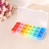 Pill Storage Box 7 Days Medicine Box Weekly Tablet Holder Storage Organizer Container Case Pill Box 