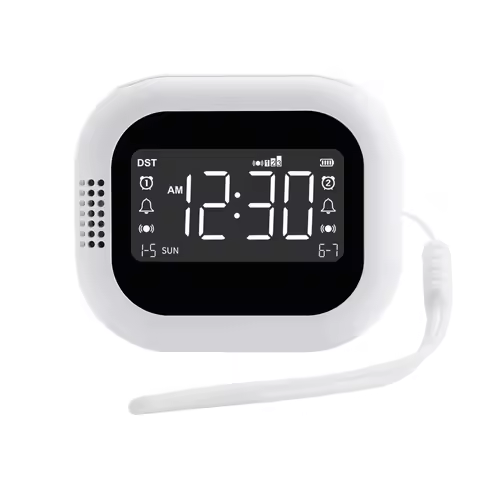 Rechargeable Bed Shaker Alarm Clock Vibrating Alarm Clock Wireless Alarm Clock With White Noise Deep