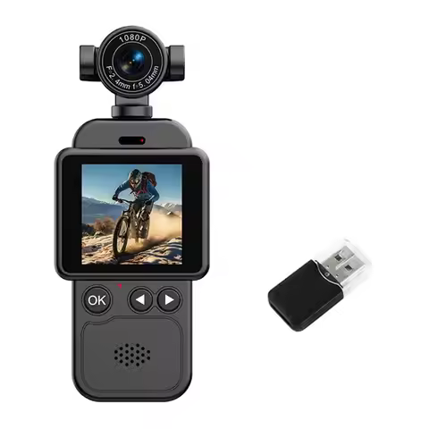 A37T-1080P Handheld Pocket Wi-Fi Camera 360° Rotation Mini Anti-Shake Camera Sports Cycling Recorder